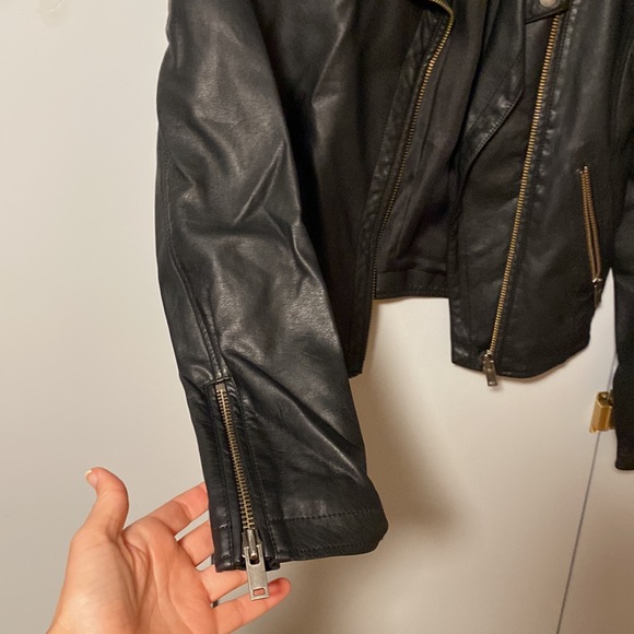 Anthropologie Faux Leather Moto Jacket - Picture 3 of 4